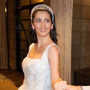 Luxury Turquish Bridal Crown - Silver